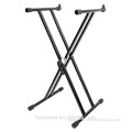 LONG ARM quick released double x style keyboard stand